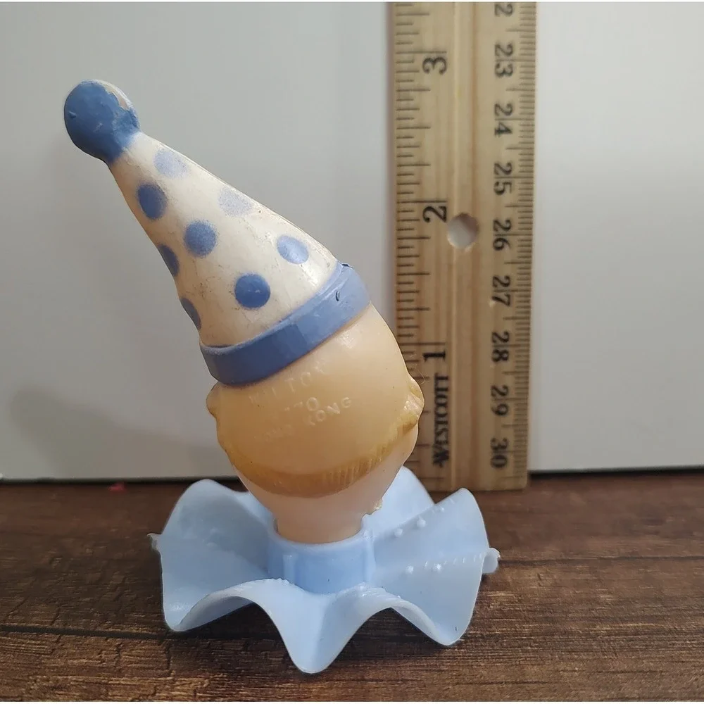 VINTAGE 60'S WILTON BIRTHDAY Circus Clown Cake Topper New B20